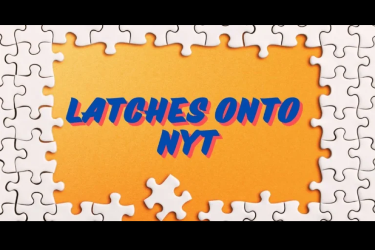 latches onto nyt crossword clue